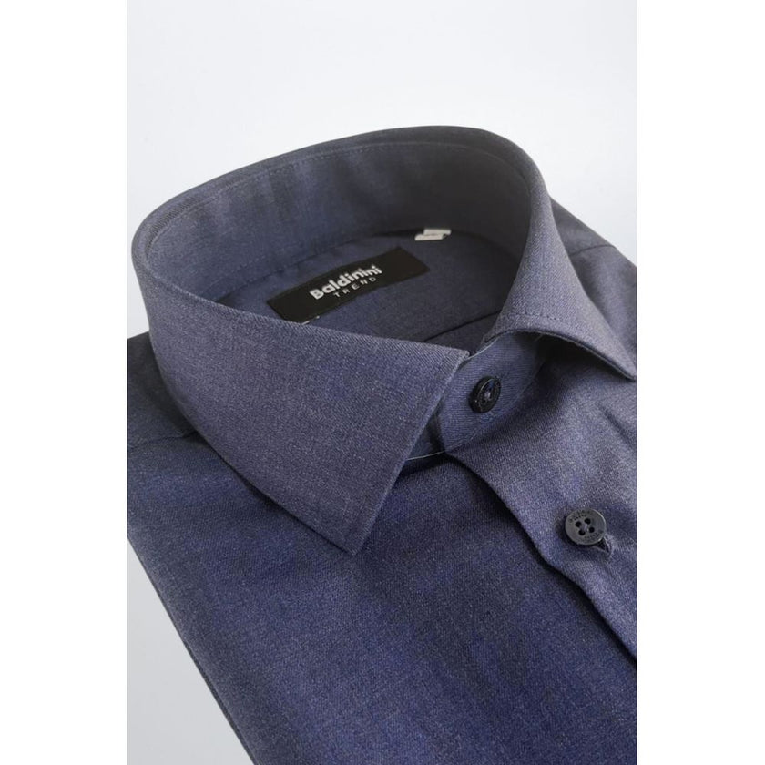 Baldinini Trend Blaues Denim-Hemd