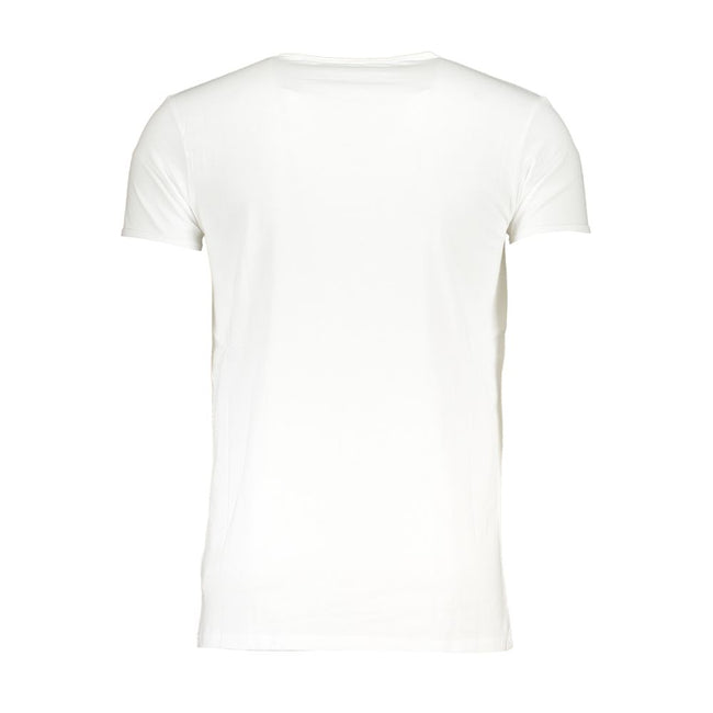 Cavalli Class Bianco Baumwoll-T-Shirt für Herren