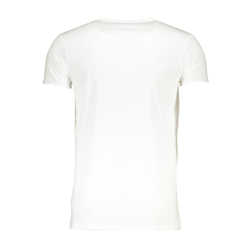 Cavalli Class Bianco Baumwoll-T-Shirt für Herren