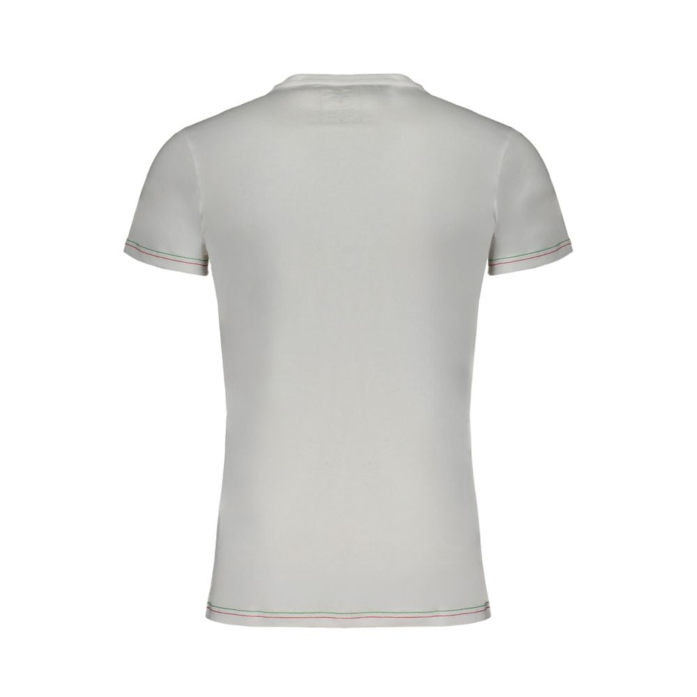 Aeronautica Militare Weißes Herren-T-Shirt aus Baumwolle