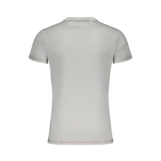 Aeronautica Militare Weißes Herren-T-Shirt aus Baumwolle