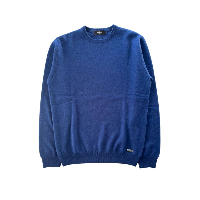 Baldinini Trend Blauer Kaschmir-Pullover