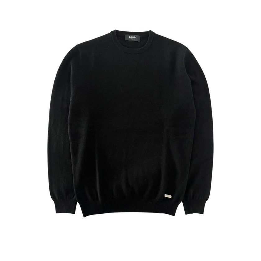 Baldinini Trend Schwarzer Kaschmirpullover
