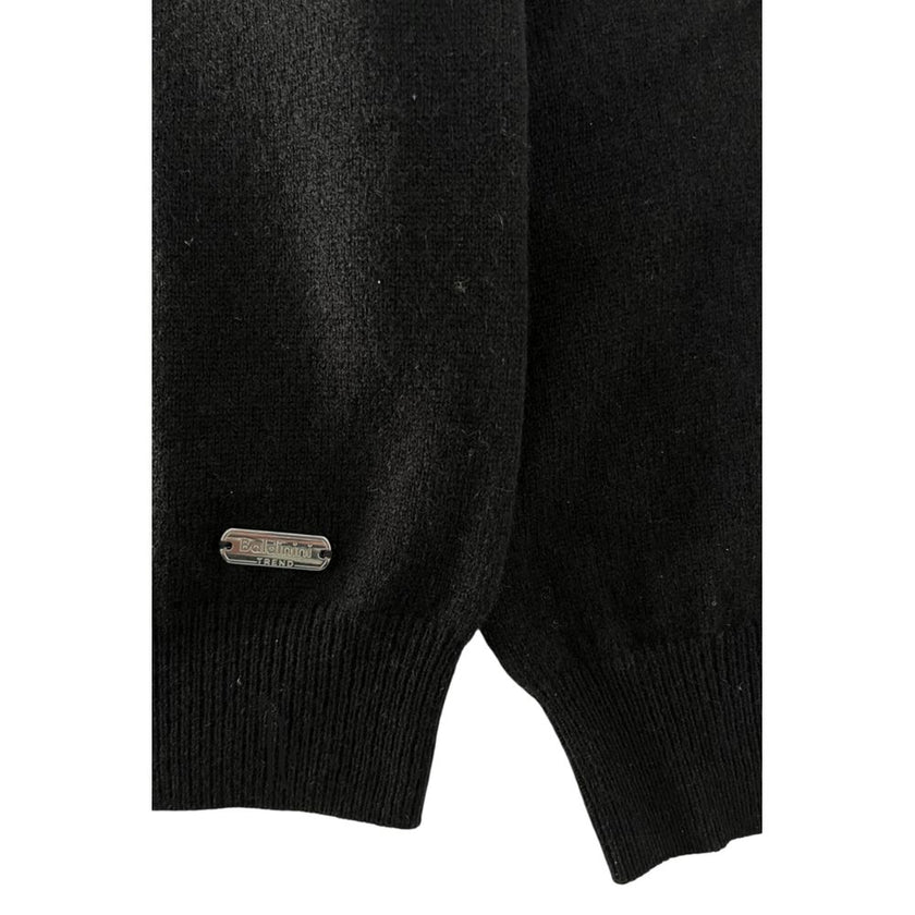 Baldinini Trend Schwarzer Kaschmirpullover