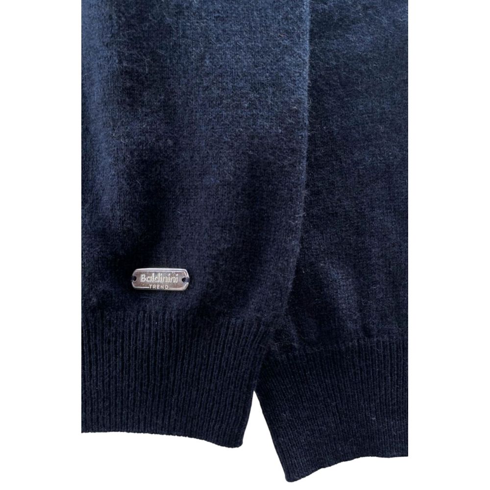 Baldinini Trend Blauer Kaschmir-Pullover