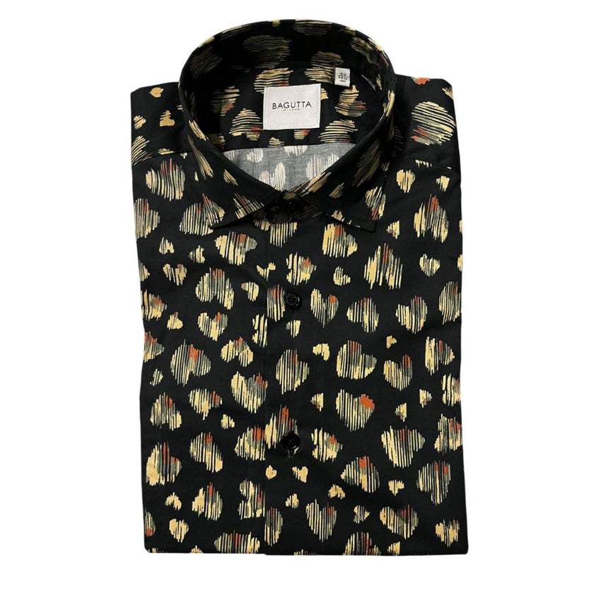 Bagutta Baumwollhemd mit Fantasieprint
