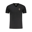 Aeronautica Militare Schwarzes Baumwoll-T-Shirt für Herren