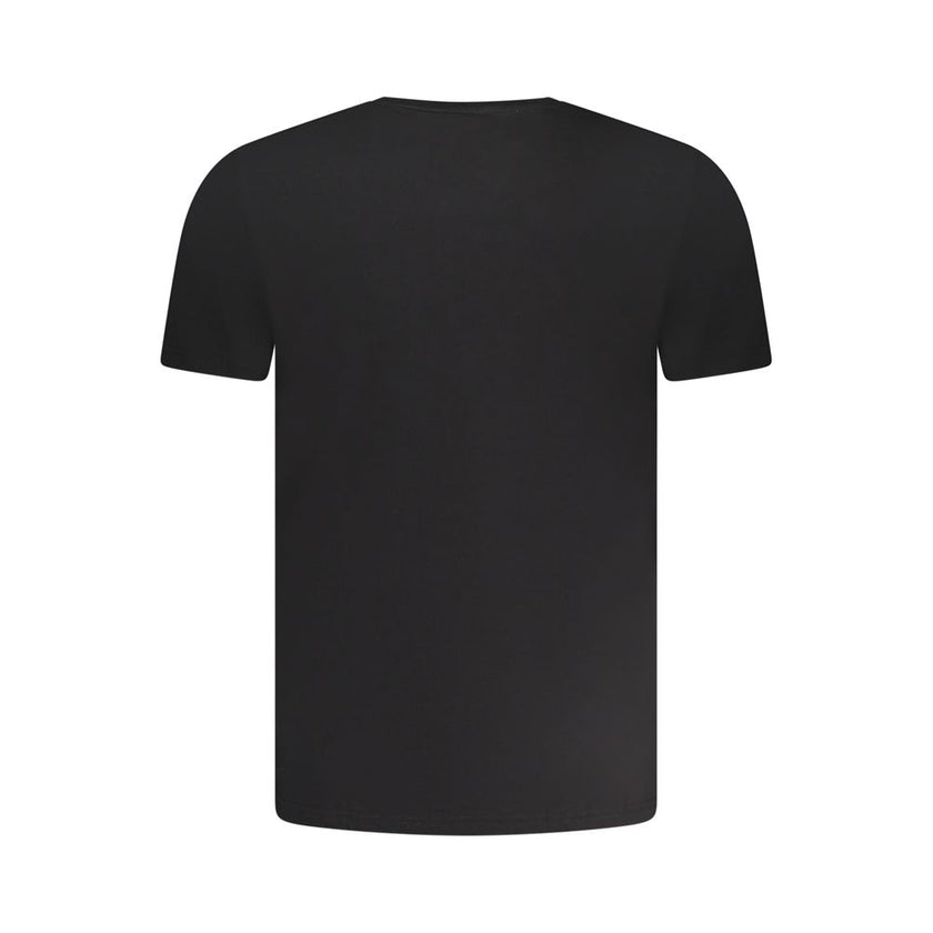 Aeronautica Militare Schwarzes Baumwoll-T-Shirt für Herren