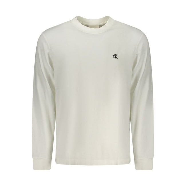 Calvin Klein Weißes Baumwoll-T-Shirt für Herren