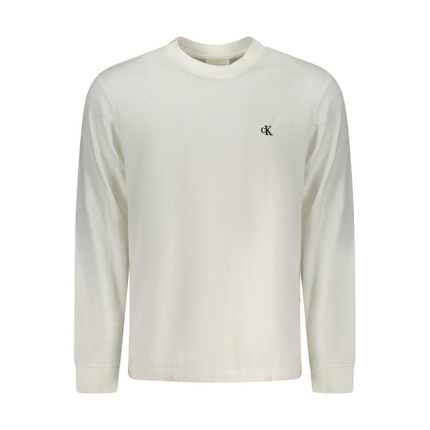 Calvin Klein Weißes Baumwoll-T-Shirt für Herren