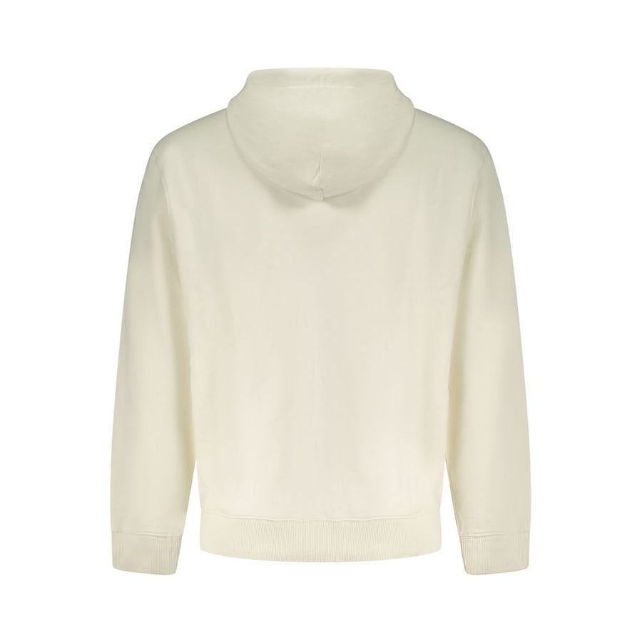 Calvin Klein Men's White Cotton Hoodie