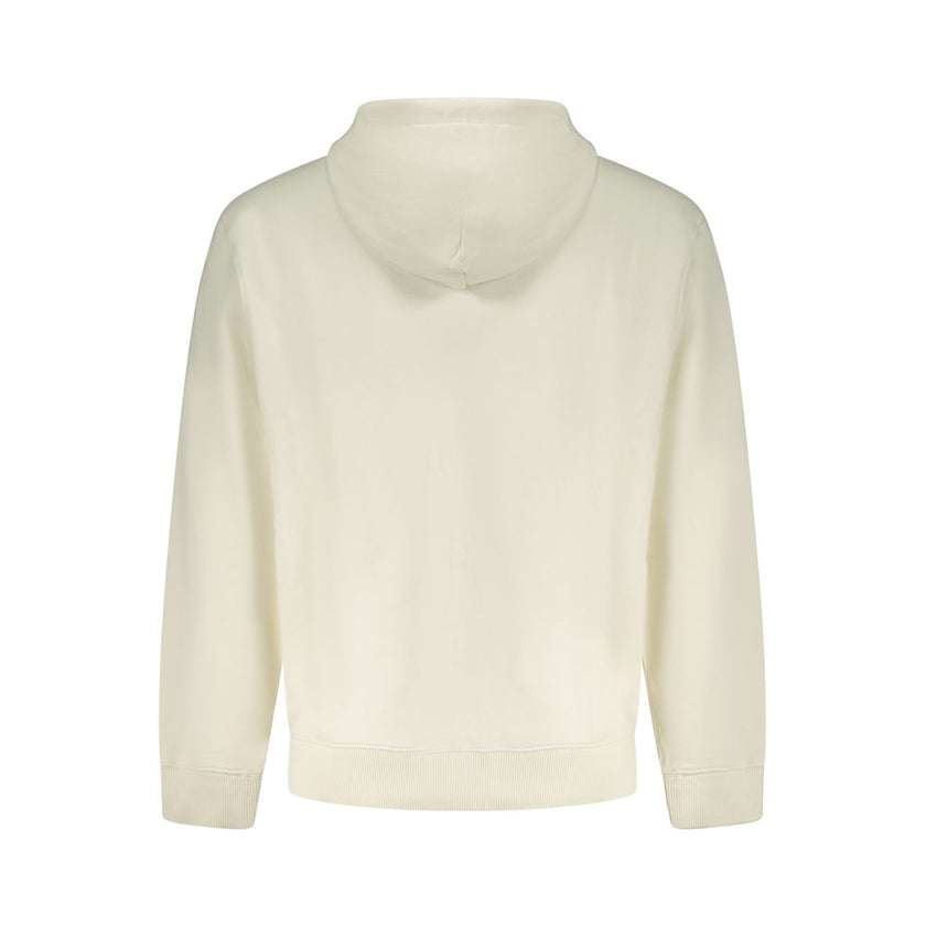 Calvin Klein Weißer Herren-Kapuzenpullover aus Baumwolle