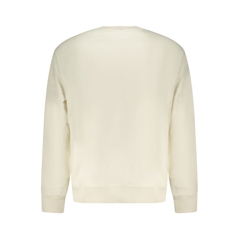 Calvin Klein Weißes Herren-Sweatshirt aus Baumwolle