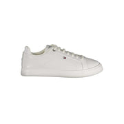 Tommy Hilfiger Bianco men's white sneaker with removable insole and logo embroidery