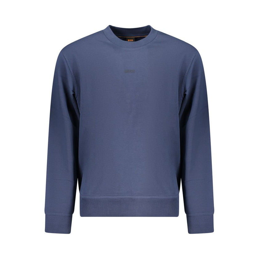 Hugo Boss Blaues Baumwoll-Sweatshirt für Herren