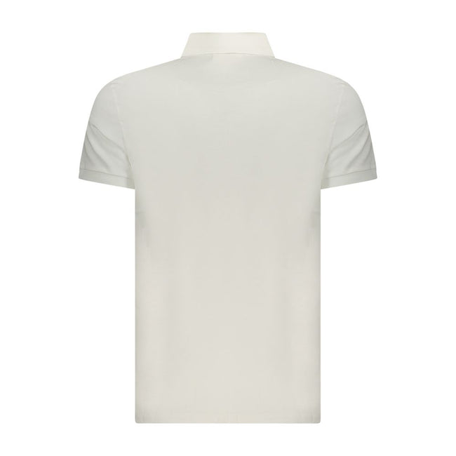 Calvin Klein Bianco Baumwoll-Herrenpoloshirt