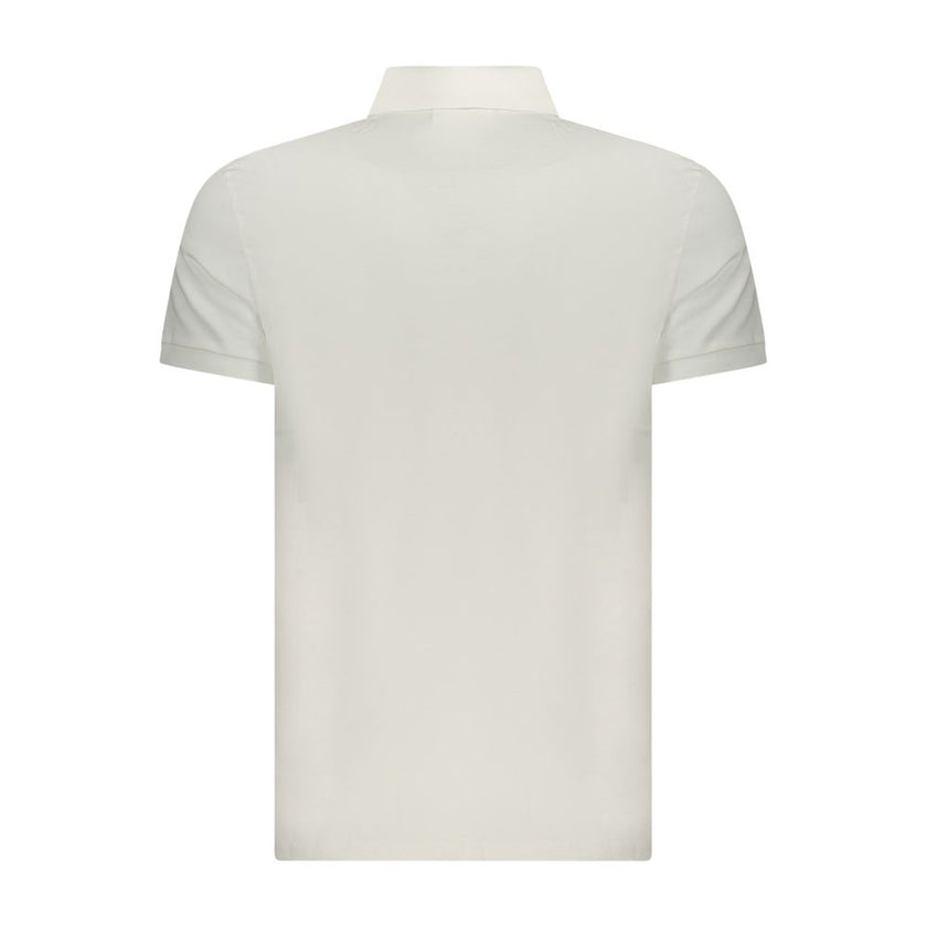 Calvin Klein Bianco Baumwoll-Herrenpoloshirt