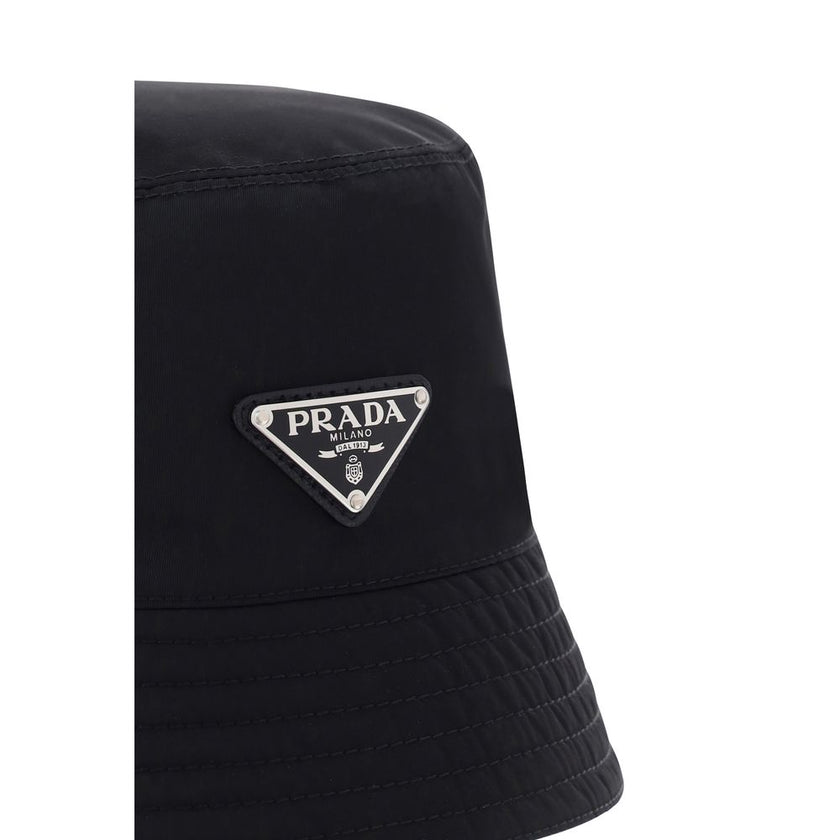 Prada Schwarzer Eimerhut aus Polyamid