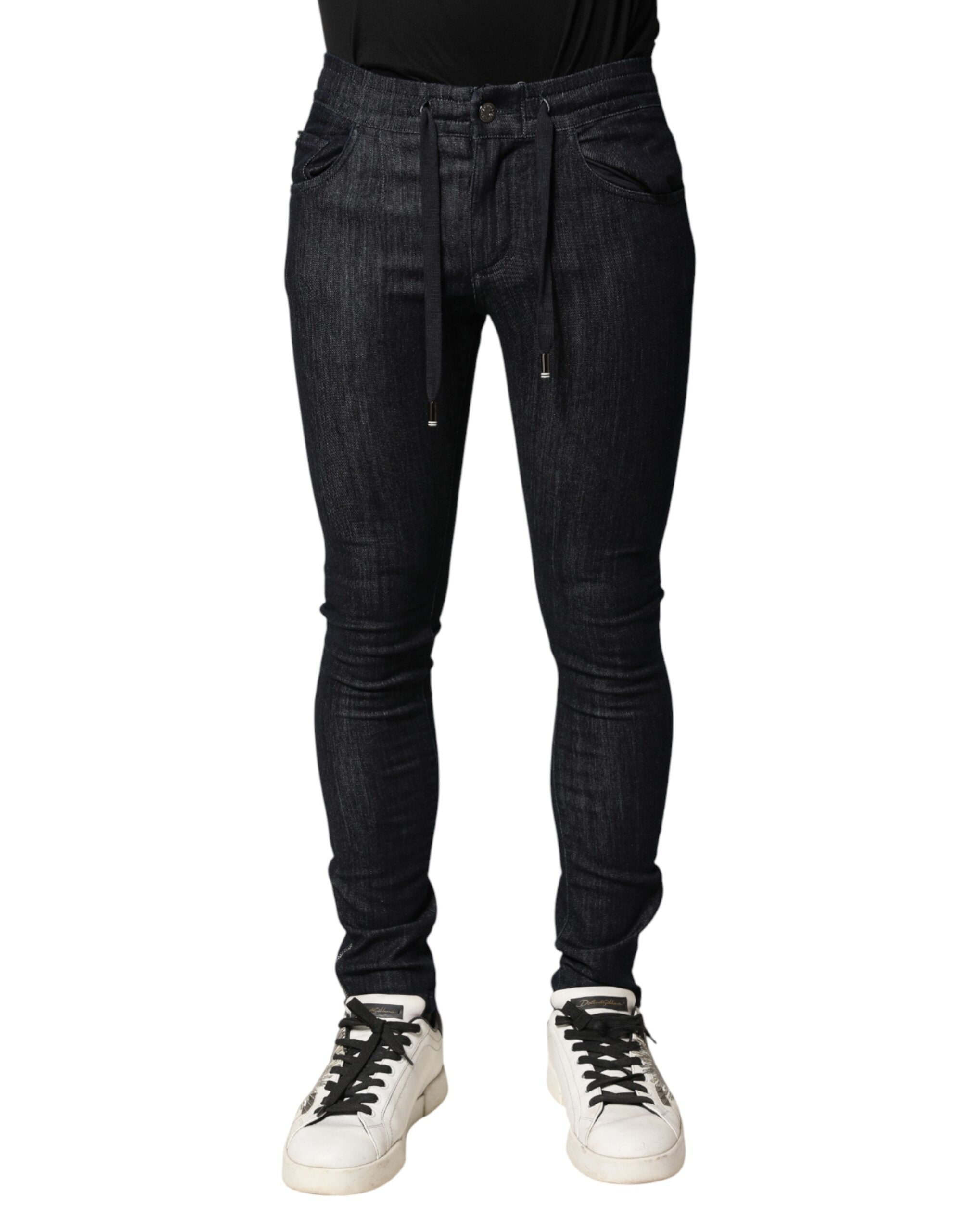 Dolce & Gabbana Schwarze Skinny-Jeans aus Baumwoll-Stretch für Herren