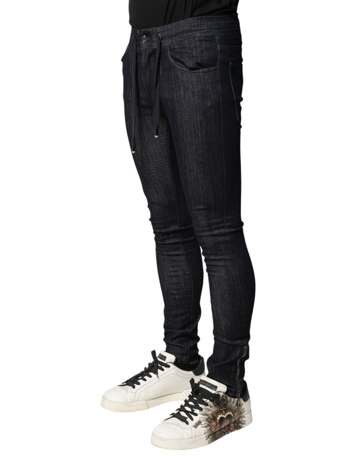 Dolce & Gabbana Men's Black Stretch Cotton Skinny Jeans