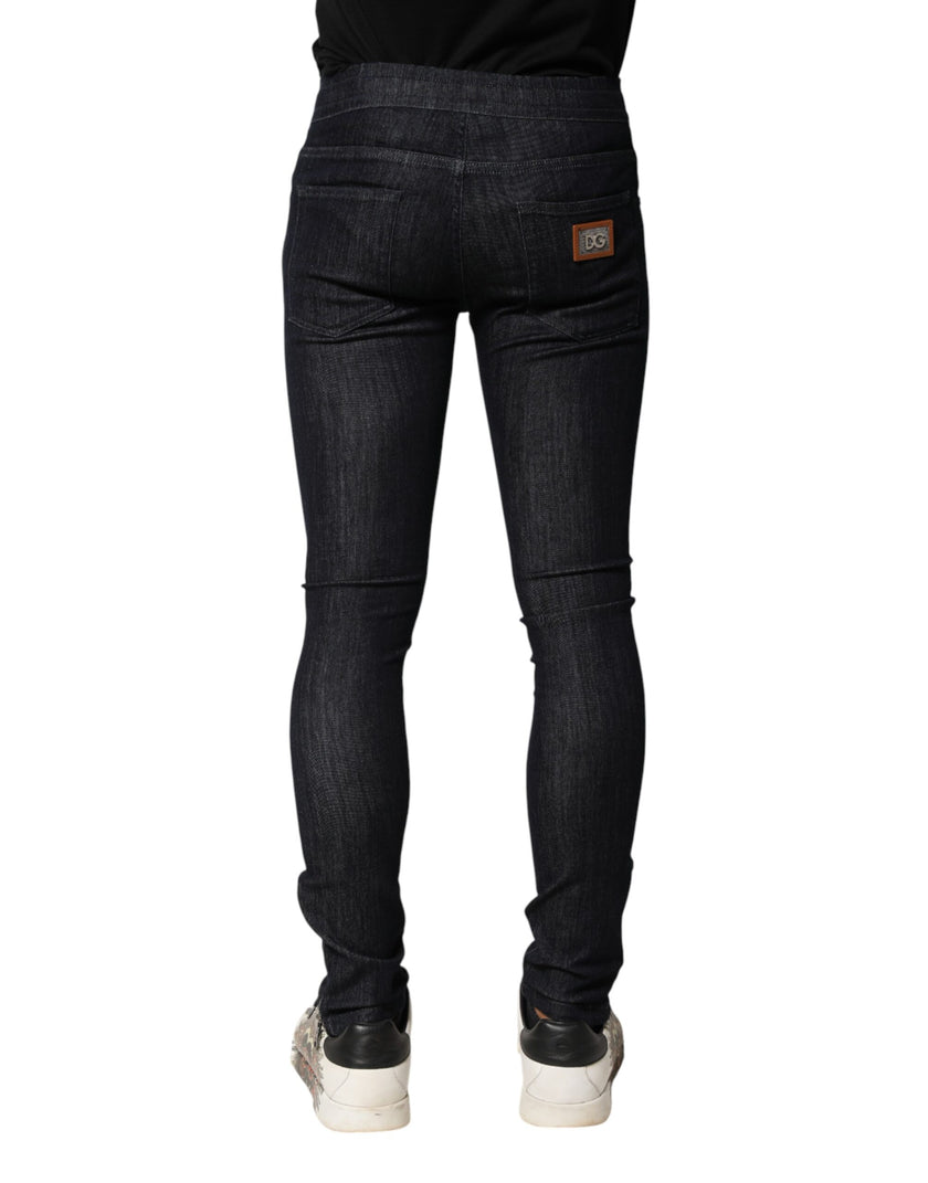 Dolce & Gabbana Schwarze Skinny-Jeans aus Baumwoll-Stretch für Herren