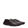 Dolce & Gabbana Braune Loafer aus Leder zum Hineinschlüpfen