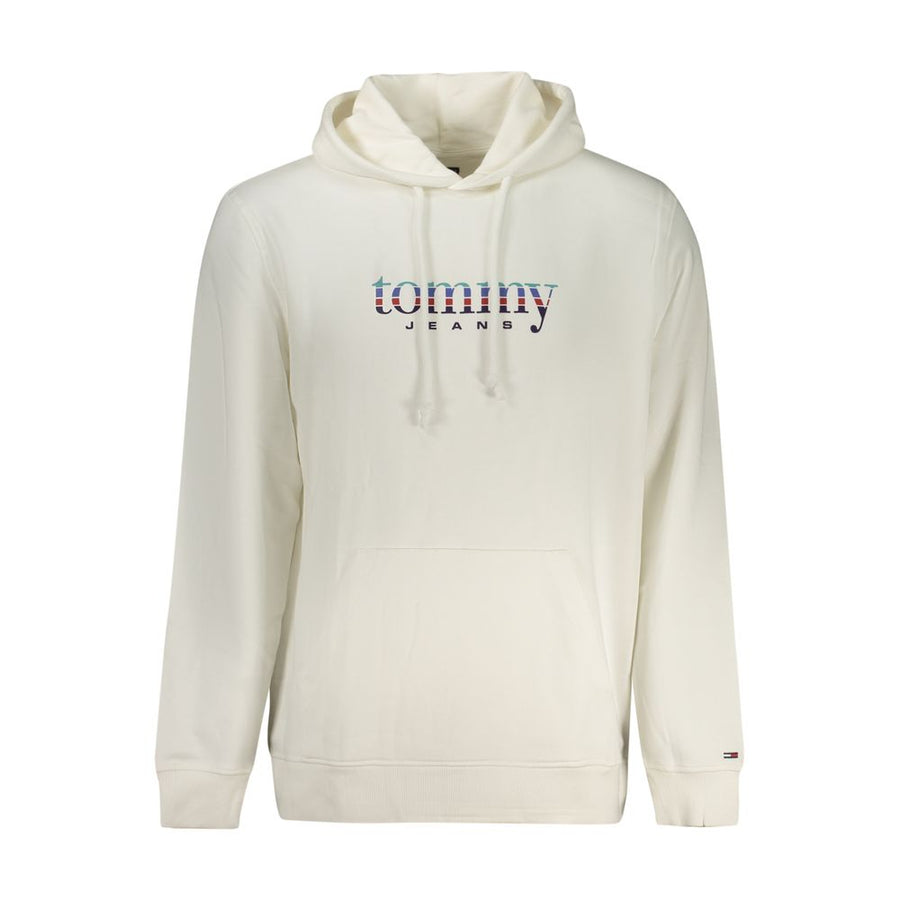 Tommy Hilfiger Men's White Cotton Hoodie