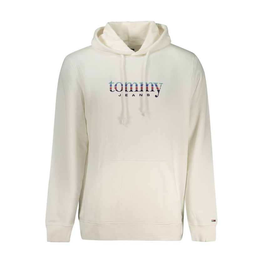 Tommy Hilfiger Weißer Herren-Kapuzenpullover aus Baumwolle