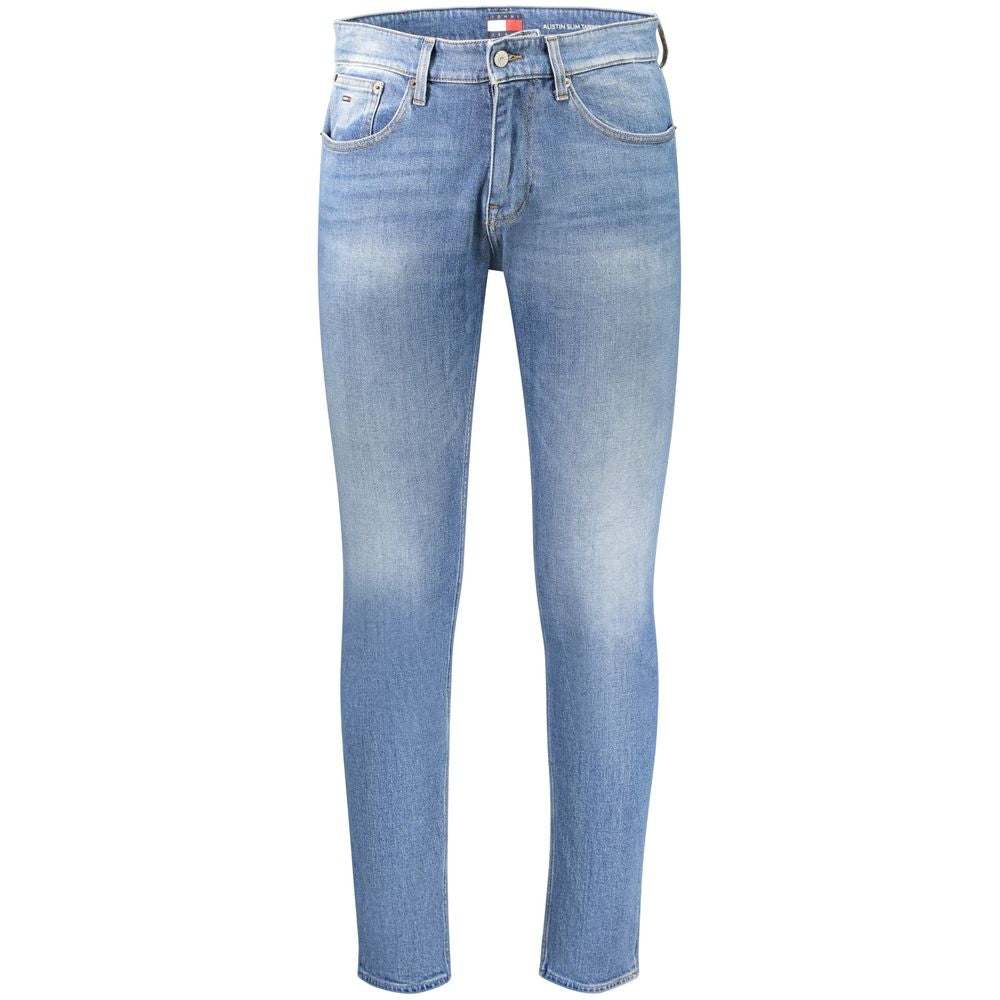 Tommy Hilfiger blaue Baumwoll-Jeans für Herren mit Slim Tapered Fit und ikonischem Logo
