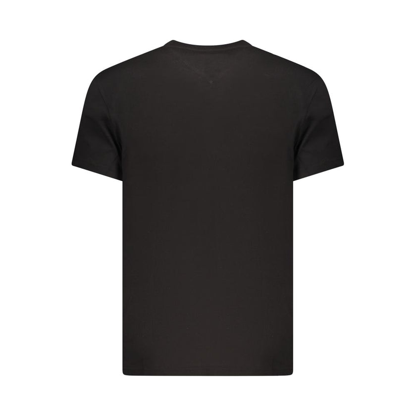 Tommy Hilfiger Schwarzes Baumwoll-T-Shirt für Herren