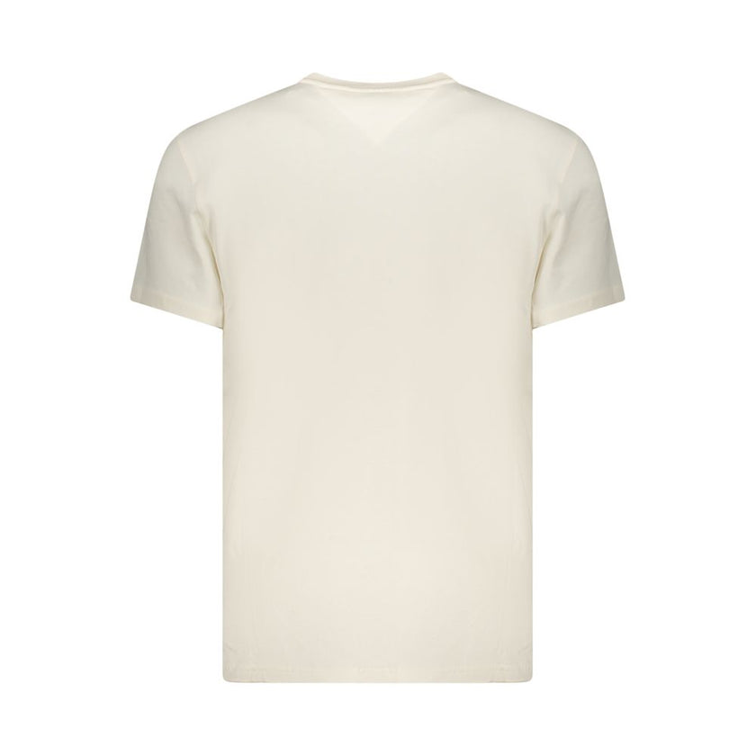 Tommy Hilfiger Bianco Baumwoll-T-Shirt für Herren