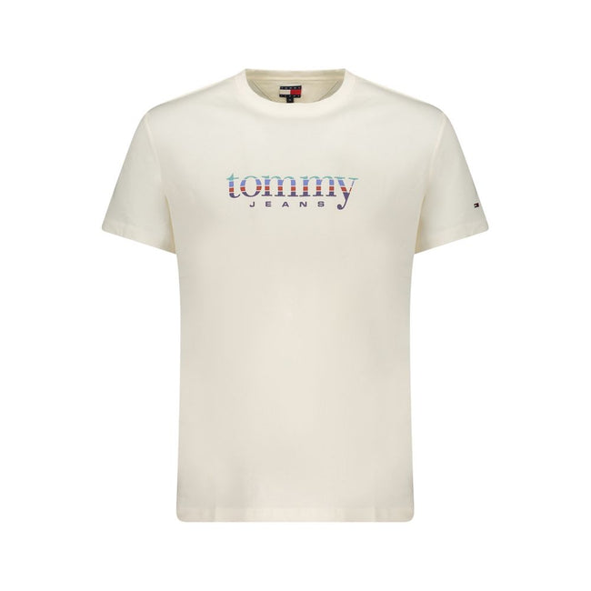 Tommy Hilfiger Bianco Baumwoll-T-Shirt für Herren