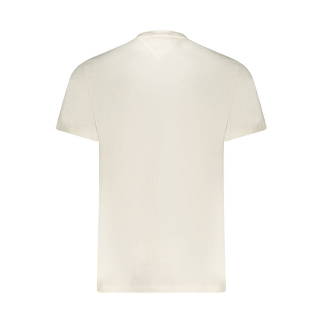 Tommy Hilfiger Bianco Baumwoll-T-Shirt für Herren