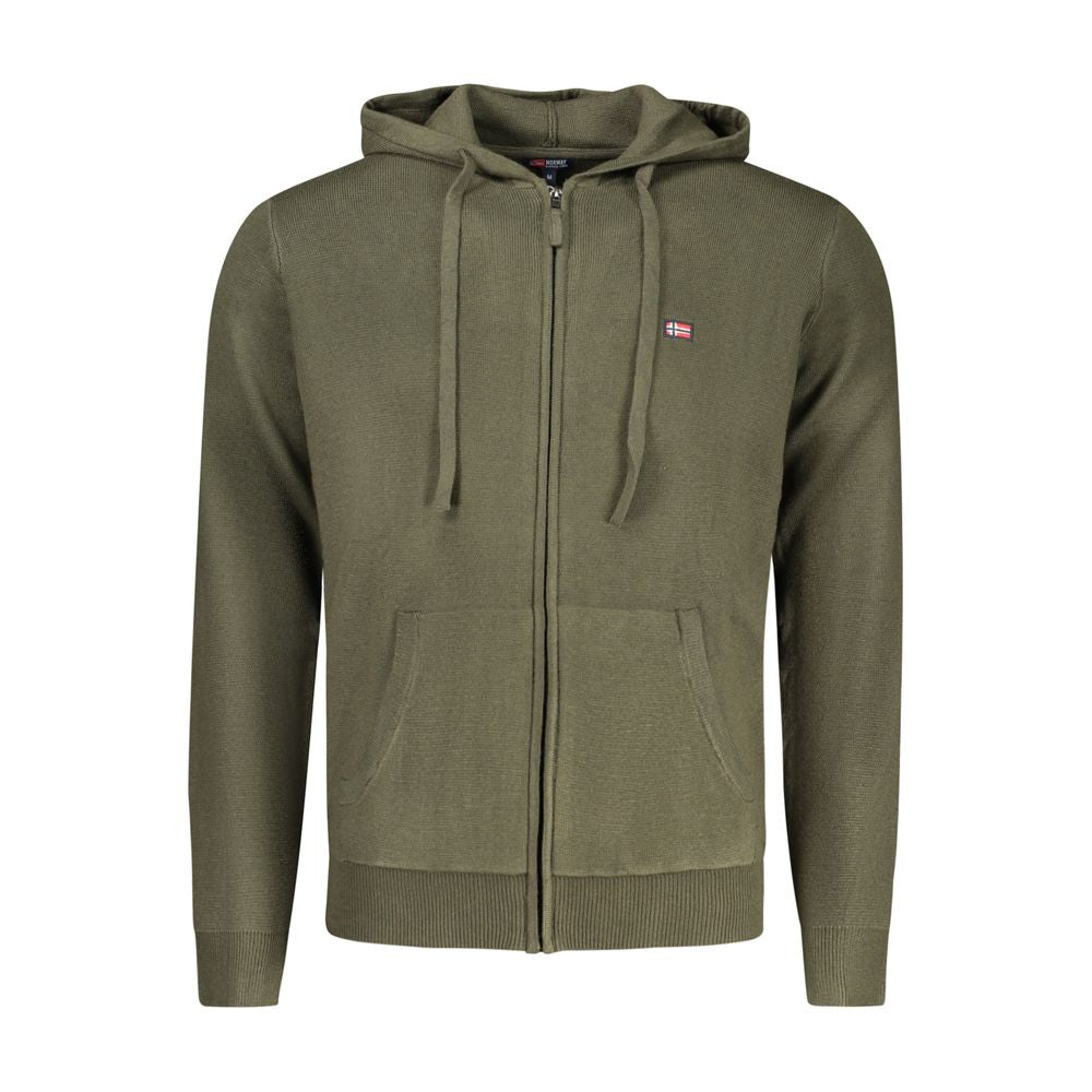 Norway 1963 Verde Poliammide Herren Cardigan