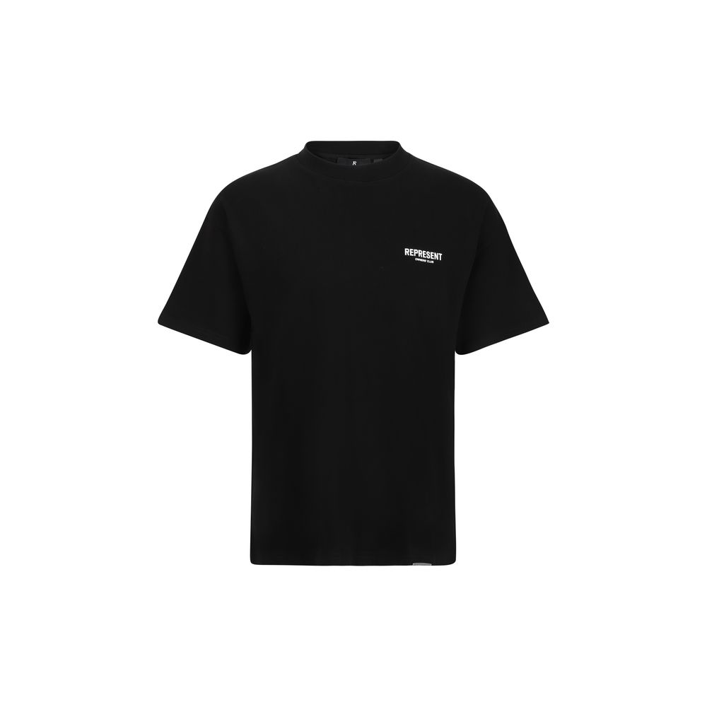 Represent Schwarzes Baumwoll-T-Shirt
