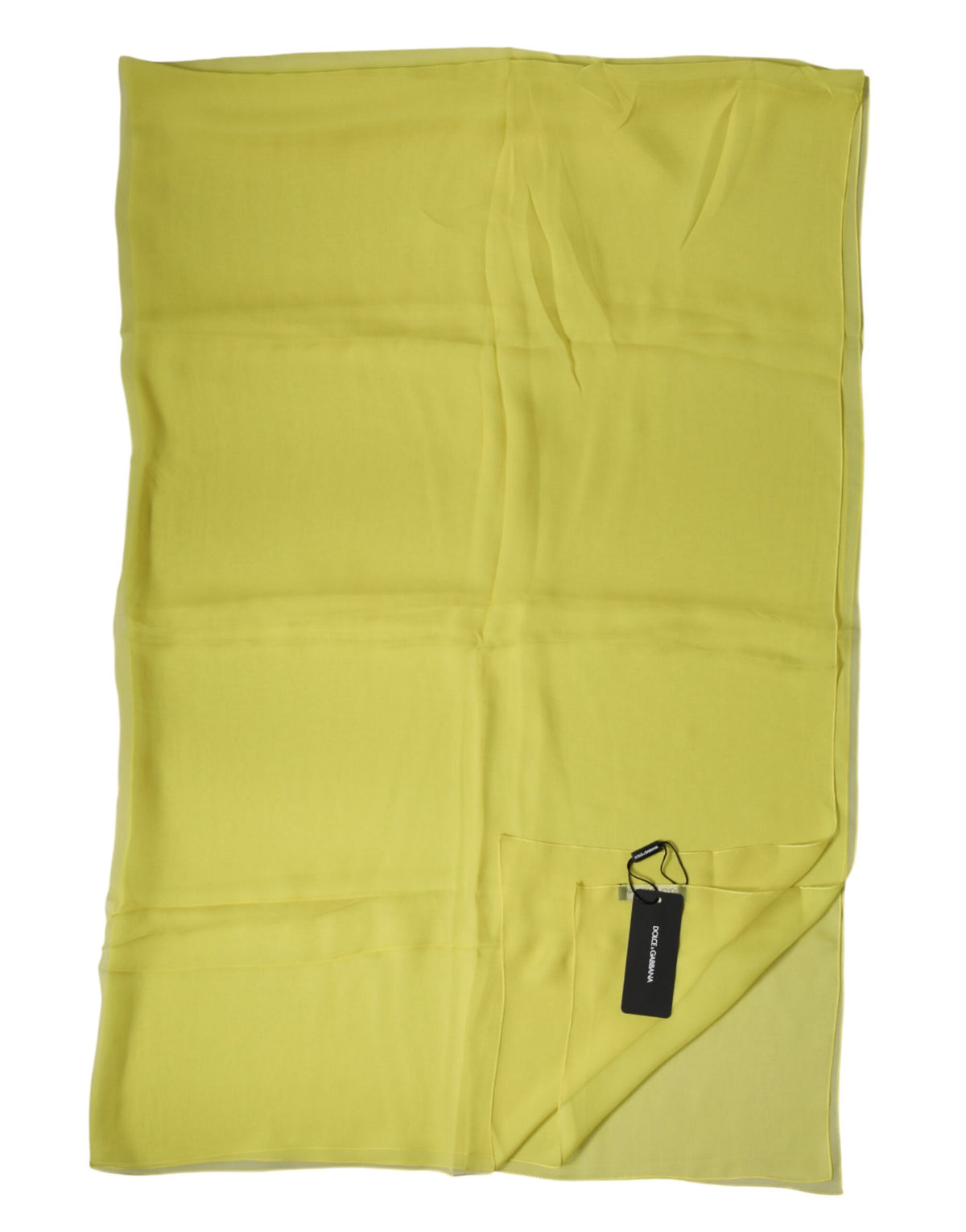 Dolce & Gabbana Men's Yellow Silk Stole – Scarf and Neckerchief
