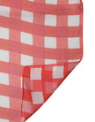 Dolce & Gabbana Rote karierte Stola Schal Wickeltuch Halstuch