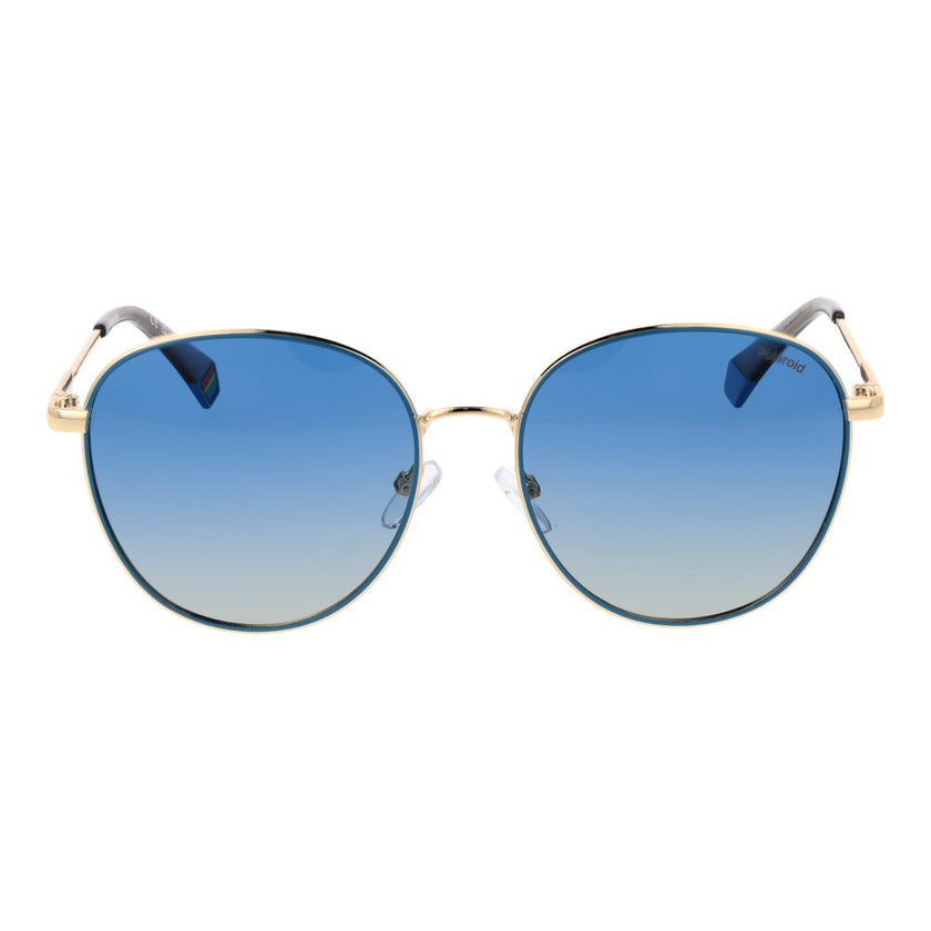 Polaroid-Sonnenbrille aus Goldmetall