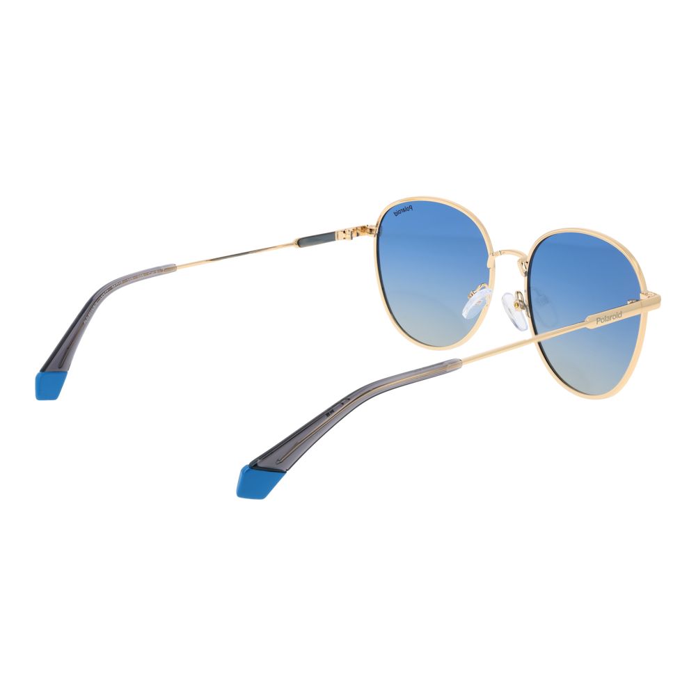 Polaroid-Sonnenbrille aus Goldmetall