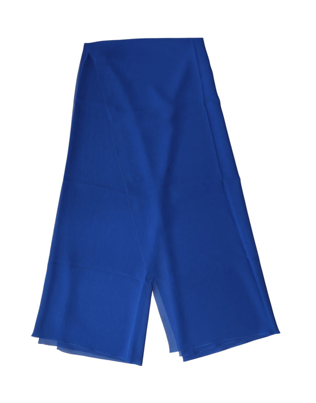 Dolce & Gabbana Blauer Seidenschal Stola Herrenschal