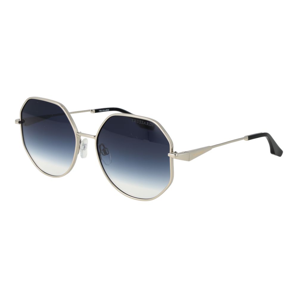 Trussardi Sonnenbrille aus silberfarbenem Metall