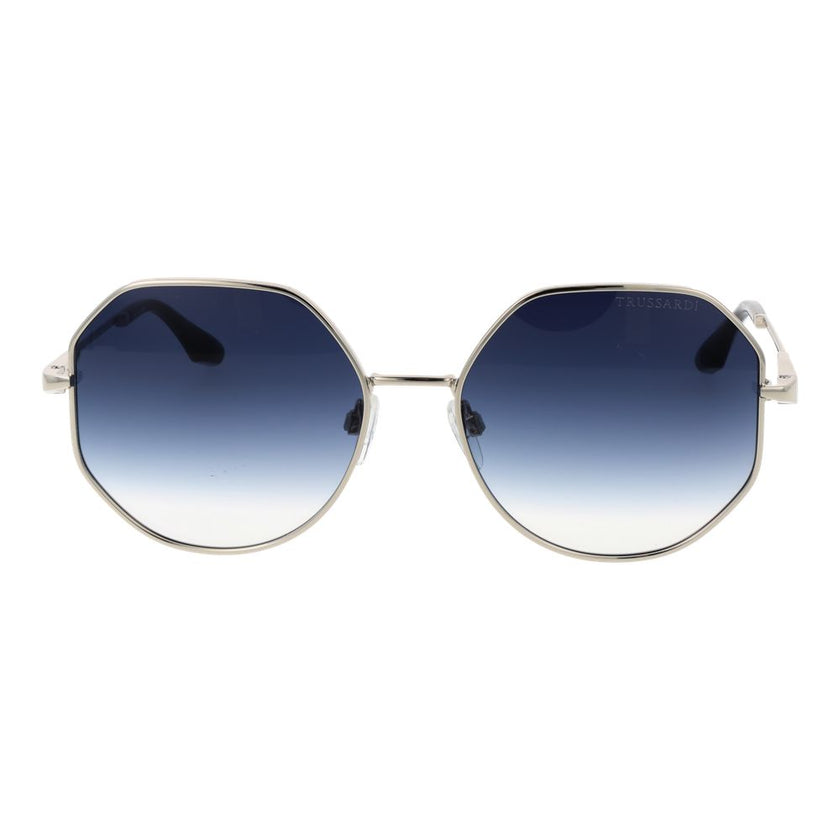 Trussardi Sonnenbrille aus silberfarbenem Metall