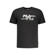 Fila Schwarzes Baumwoll-T-Shirt für Herren