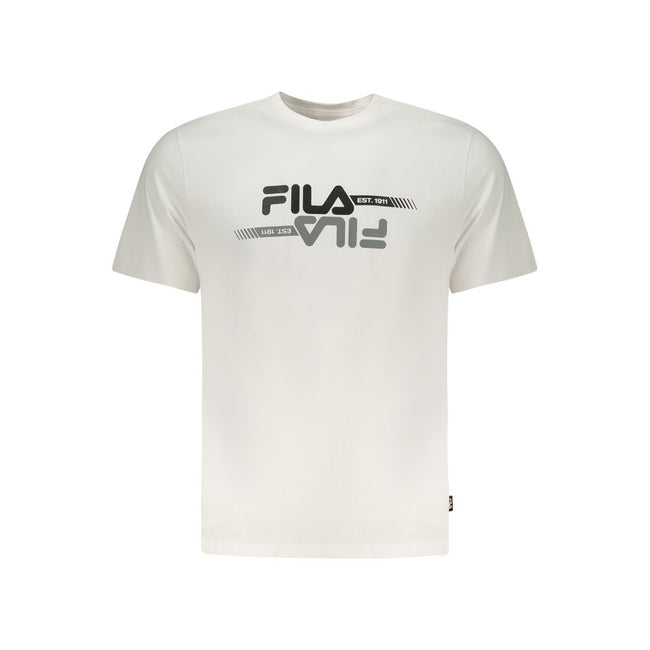 Fila Bianco Baumwoll-T-Shirt für Herren