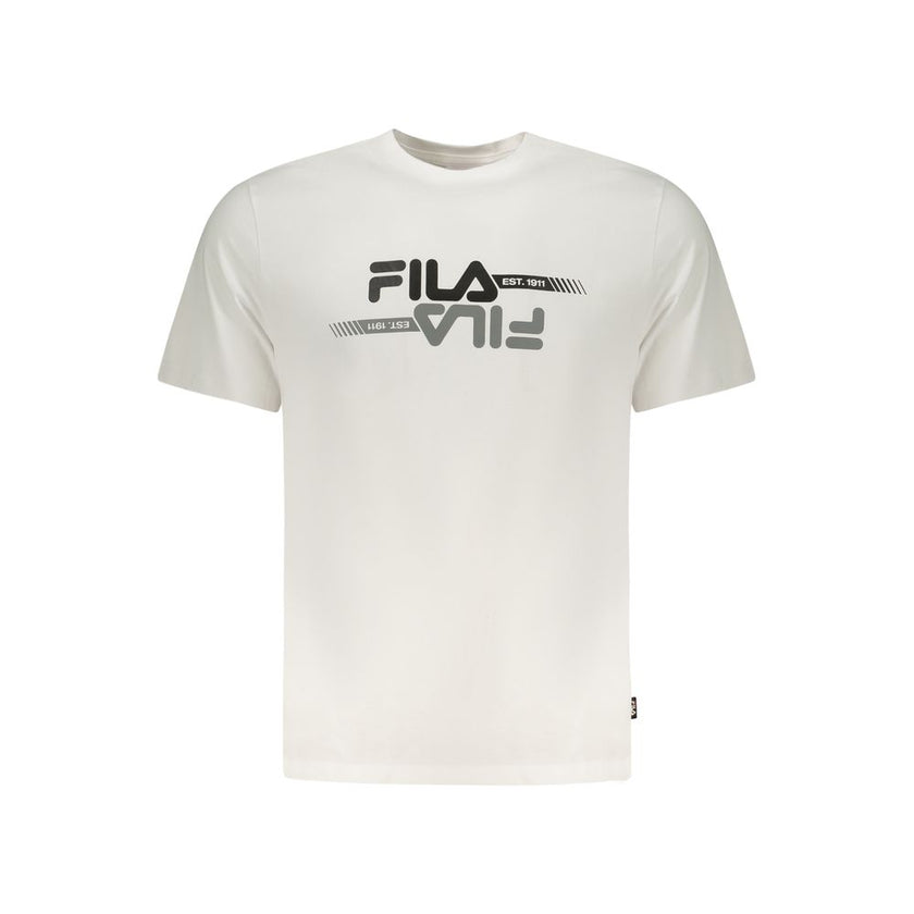 Fila Bianco Baumwoll-T-Shirt für Herren