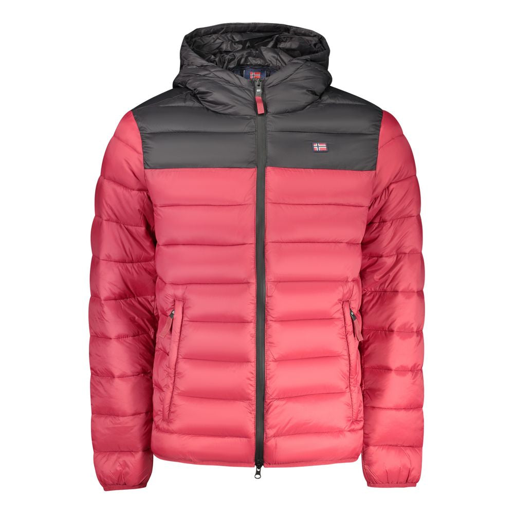 Norway 1963 Rote Polyamid-Herrenjacke