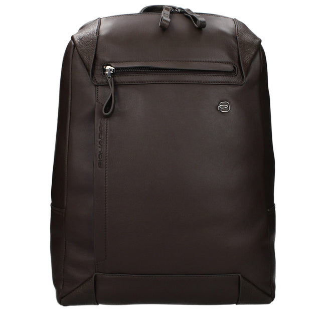Piquadro Brauner Lederrucksack