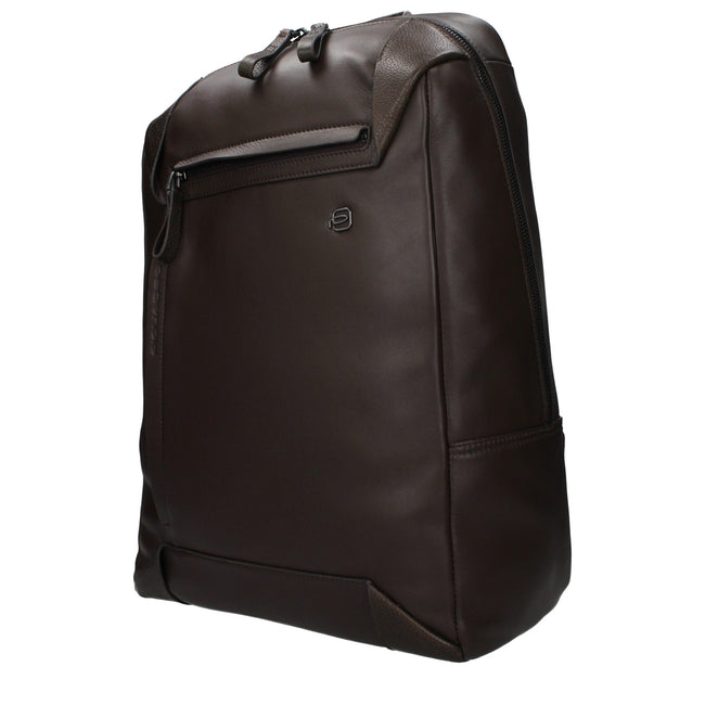 Piquadro Brauner Lederrucksack