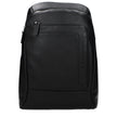 Piquadro Schwarzer Lederrucksack