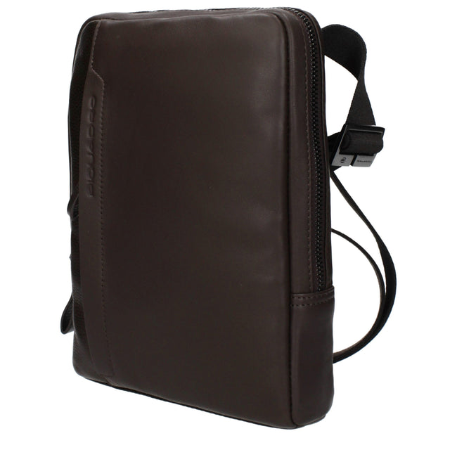 Piquadro Braune Leder Umhängetasche